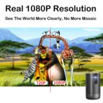 WEJOY A5 1920x1080P 200 lúmenes multifunción portátil de cine en casa LED HD proyector Digital altavoz Bluetooth, Android 7,1, 2G + 16GB,, A5 AU Plug - Imagen 4