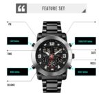 SKMEI 1642 reloj electrónico luminoso con pantalla de tres tiempos, reloj despertador compatible - Imagen 4