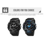 SKMEI 1742 Reloj electrónico a prueba de golpes deportivo luminoso con pantalla digital LED de cuatro pantallas para hombres - Imagen 3