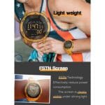 NORTH EDGE Mars Men Reloj deportivo inteligente impermeable digital luminoso, reloj despertador de soporte y cuenta regresiva y modo deportivo - Imagen 3