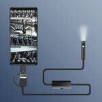 AN100 3 en 1 IP68 a prueba de agua USB-C / Type-C + Micro USB + USB Cámaras duales Endoscopio didital industrial con 9 LED, compatible con el sistema Android, diámetro de la lente: 5,5 mm, 3.5m Hard Cable