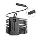 F300 8 mm IP68 Watweproof HD Cámaras duales Endoscopio digital, 10m Hard Cable