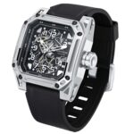 NORTH EDGE Space X Hollow Through The Bottom Reloj mecánico automático luminoso para hombres, NORTH EDGE Space X Mechanical Watch