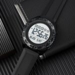 SKMEI 1872 Hebilla de acero inoxidable PU Correa Reloj electrónico impermeable, Black - Imagen 4