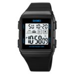 Reloj electrónico resistente al agua con correa de silicona y hebilla de acero inoxidable SKMEI 1960, 1960 Blue
