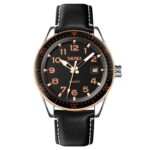 Reloj de cuarzo resistente al agua con espejo de cristal y hebilla de acero inoxidable SKMEI 9232