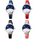 SKMEI 9279 Hebilla de acero inoxidable Correa de cuero genuino Reloj de cuarzo resistente al agua - Imagen 2