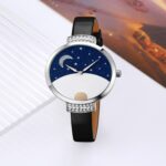SKMEI 9279 Hebilla de acero inoxidable Correa de cuero genuino Reloj de cuarzo resistente al agua - Imagen 3