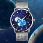 SKMEI 9283 Reloj de cuarzo resistente al agua con espejo de cristal y hebilla de acero inoxidable, Leather Belt - Imagen 3