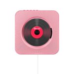 Kecag KC-808 reproductor de CD Bluetooth montado en la pared, KC-808 Pink