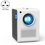 D110 180 lúmenes ANSI Mini LED + LCD Proyector de espejo de pantalla inalámbrico para teléfono inteligente, UK Plug