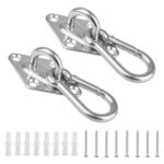 Gancho de techo para bolsa de arena Colgadores para columpios de servicio pesado, 2 PCS 5mm 304 Stainless Steel