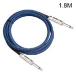 TC048BL Cable de audio mono de guitarra eléctrica macho a macho de 6,35 mm, 1.8m