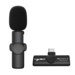 HXSJ F18 2.4G USB-C/Type-C Micrófono inalámbrico Lavalier con reducción de ruido, USB-C/Type-C