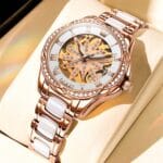 OLEVS 6681 Reloj mecánico impermeable multifuncional para mujer - Imagen 2