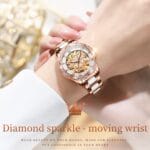 OLEVS 6681 Reloj mecánico impermeable multifuncional para mujer - Imagen 4