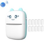 Mini impresora térmica inalámbrica Bluetooth C9, With 10 Papers
