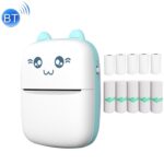Mini impresora térmica inalámbrica Bluetooth C9, With 5 Papers & 5 Sticker Papers