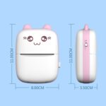 Mini impresora térmica inalámbrica Bluetooth C9, With 5 Papers - Imagen 3