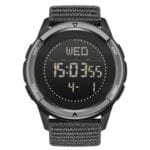 NORTH EDGE ALPS Reloj deportivo inteligente con correa de nailon digital de fibra de carbono impermeable para hombres al aire libre, ALPS - Imagen 2