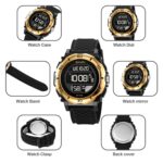 SKMEI 2099 Reloj de pulsera digital luminoso impermeable al aire libre multifuncional para hombres hasta 50 m - Imagen 2