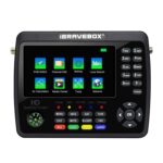 iBRAVEBOX V10 Finder Max+ Pantalla de 4,3 pulgadas Medidor digital de satélite Buscador de señal, compatible con DVB-S/S2/S2X AHD, AU Plug