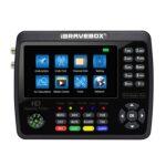 iBRAVEBOX V10 Finder Pro Buscador de señal de medidor de satélite digital con pantalla de 4,3 pulgadas, compatible con DVB-S/S2/S2X/T/T2/C, US Plug