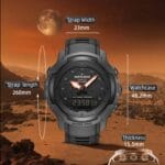 NORTH EDGE MarsPro Reloj electrónico multifuncional para deportes al aire libre de fibra de carbono, MarsPro - Imagen 4