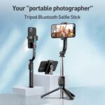 ZGA S01 Bluetooth Control Remoto Trípode Desmontable Selfie Stick, S01 - Imagen 3