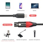 Cable de audio TY03RE tipo C macho a XLR hembra para micrófono dinámico, 1m - Imagen 4
