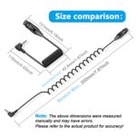 Cable de audio en espiral en ángulo recto con núcleo de cobre y conector chapado en oro, longitud: 0,5 m, 3.5mm to XLR Male - Imagen 4