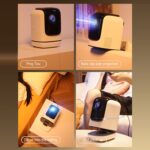 Proyector plegable con soporte PTZ HiSilicon 352 Android 9.0 1080P 280ANSI TZ-1, EU Plug - Imagen 4