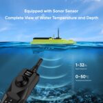 Barco de pesca de un solo compartimento con control remoto inteligente D36 con sensor de sonar, US Plug - Imagen 4