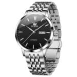 Reloj mecánico con calendario doble y diamantes para hombre OLEVS 7048 - Imagen 2