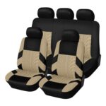 Fundas universales para asientos de automóvil Juego completo de asientos Protectores a prueba de polvo