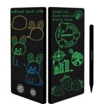Simple Full Screen LCD Drawing Board Writing Tablet, 6.5+6.0 inch Black / Color Writing