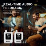 DEBRA ST-mini 2.4G Stereo Wireless Monitor System Receiver + Earphones, RX & Earphones - Imagen 3