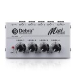 DEBRA M094 4-Channels Audio Mixer Musical Instrument Live Streaming Reverb, EU Plug