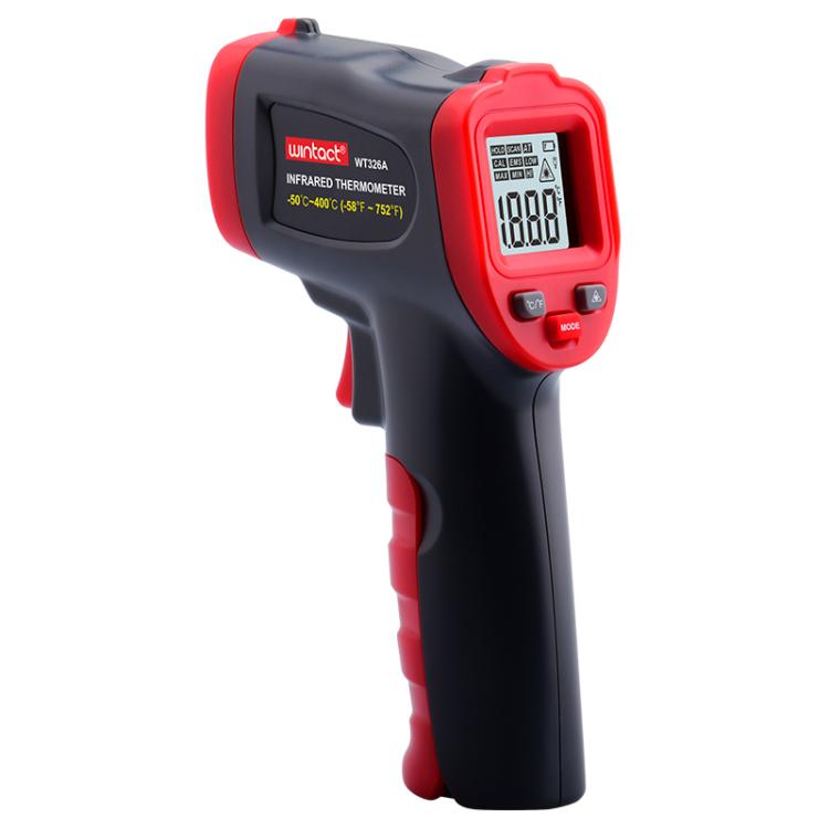 EDA008552201A.jpg Wintact WT326A Portable Infrared Thermometer, Measuring Range: -50 to 400 Degrees Celsius, WT326A - Imagen 1
