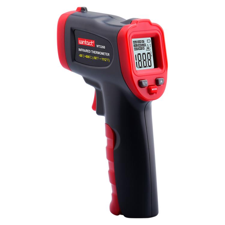 EDA008553101A.jpg Wintact WT326B Portable Infrared Thermometer, Measuring Range: -50 to 600 Degrees Celsius, WT326B - Imagen 1