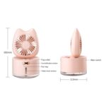 Ventilador humidificador con pulverizador recargable de escritorio para el hogar con forma de gato BD-MM1 - Imagen 2