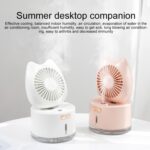 Ventilador humidificador con pulverizador recargable de escritorio para el hogar con forma de gato BD-MM1 - Imagen 4
