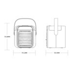 Instrumento de reposición de agua con ventilador humidificador portátil BD-F26 - Imagen 2