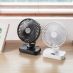 Ventilador pequeño oscilante de escritorio portátil D606Y, D606Y - Imagen 2