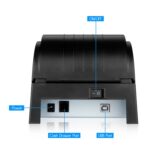 Impresora térmica de recibos portátil de 90 mm/seg POS-5890T, comando ESC/POS compatible, POS-5890T/Black, POS-5890T/White - Imagen 4