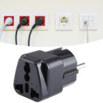 Enchufe universal portátil del Reino Unido al adaptador de viaje del zócalo de corriente del enchufe de la UE con fusible - Imagen 4