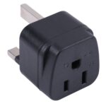 Adaptador de corriente portátil de tres orificios para enchufe de EE. UU. a Reino Unido, US to UK