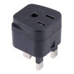 Adaptador de corriente portátil de tres orificios para enchufe de EE. UU. a Reino Unido, US to UK - Imagen 3