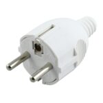Enchufe de alimentación tripolar de cableado lateral, enchufe de la UE
