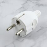 Enchufe de alimentación tripolar de cableado lateral, enchufe de la UE - Imagen 2